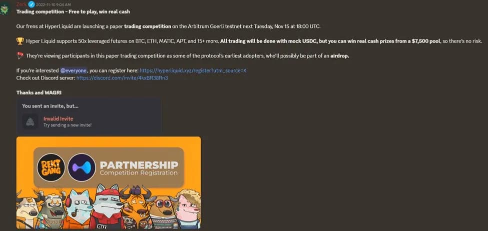 Hyperliquid Paper Trading comp